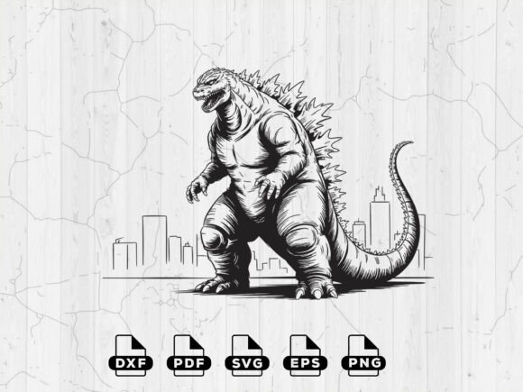 Download Godzilla Silhouette SVG, Cricut Cut File - Cricut Collection