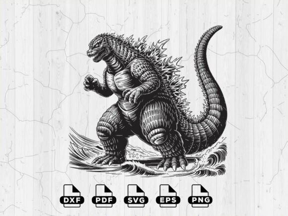Download Godzilla Silhouette SVG, Cricut Cut File - Cricut Collection
