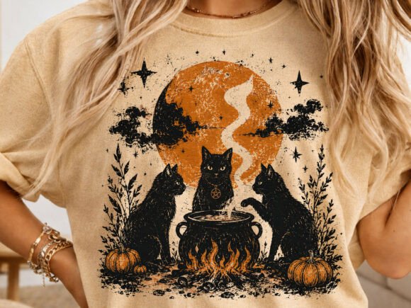 Download Witch Cat Coven Halloween PNG - Halloween png Collection