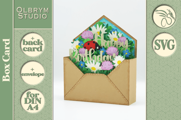 Download Good Luck Happy Birthday Letter Card SVG - Premium Resources