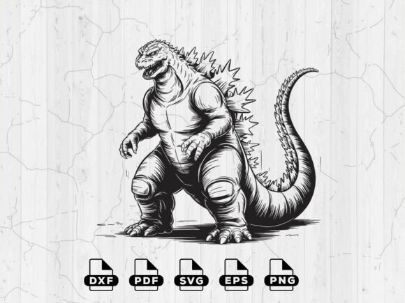Download Godzilla Silhouette SVG, Cricut Cut File - Cricut Collection
